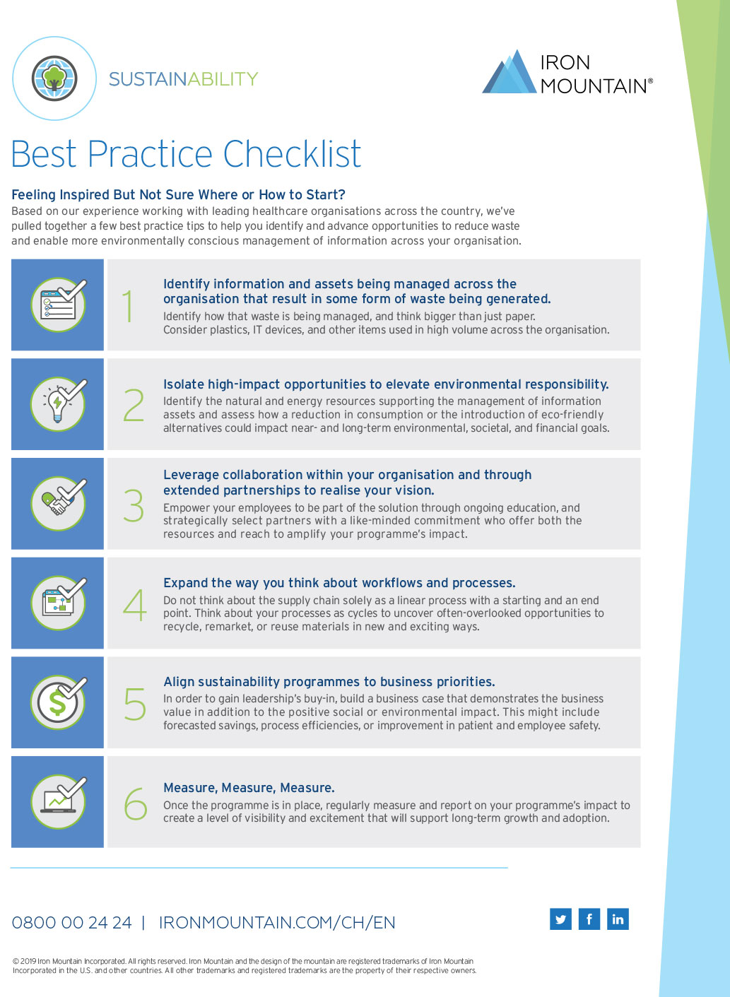Sustainability Best Practice Checklist