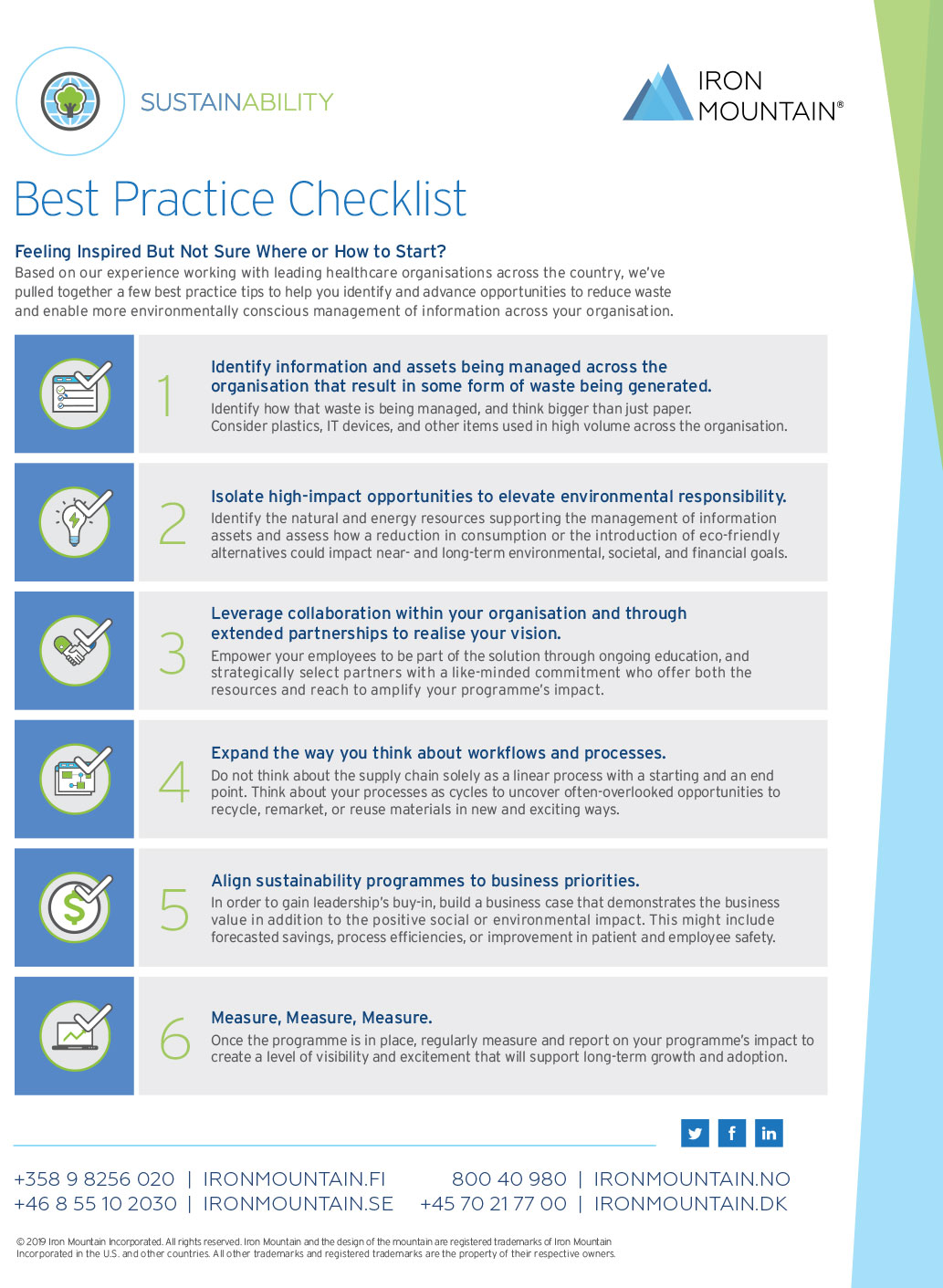 Sustainability Best Practice Checklist