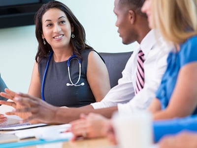 Healthcare personal on a meeting