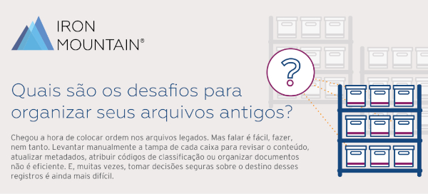 Quais são os desafios da sua limpeza de arquivos antigos?
