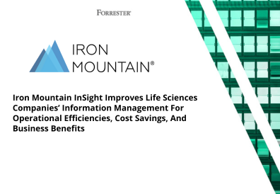 Iron Mountain InSight improves Life Sciences Companies' information management for operational efficiencies, cost savings, and business benefits