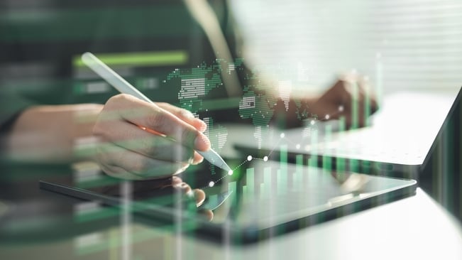 digital global graph increase