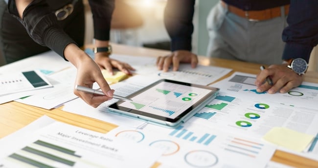 table with graphs data