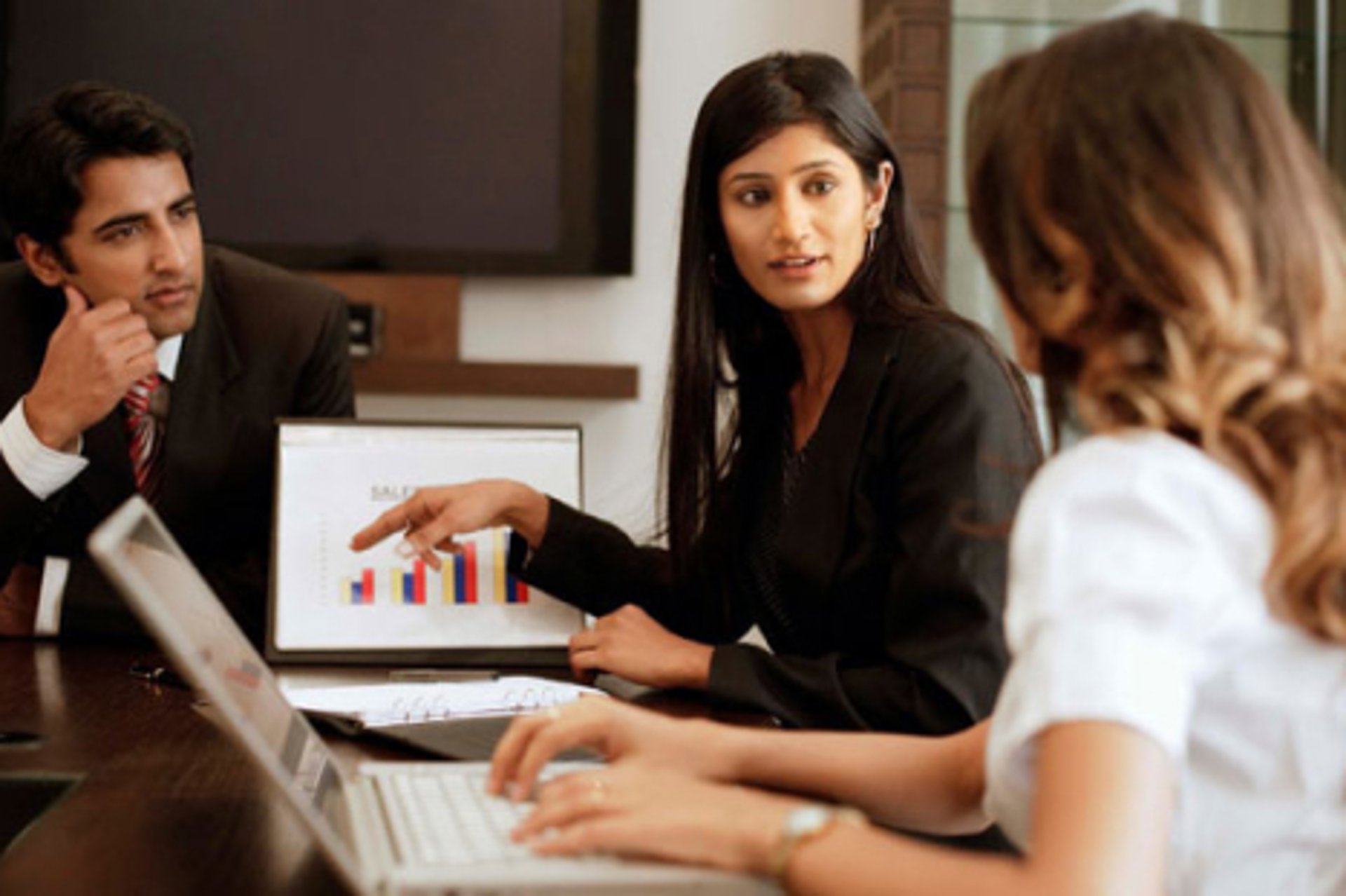 business people in discussion