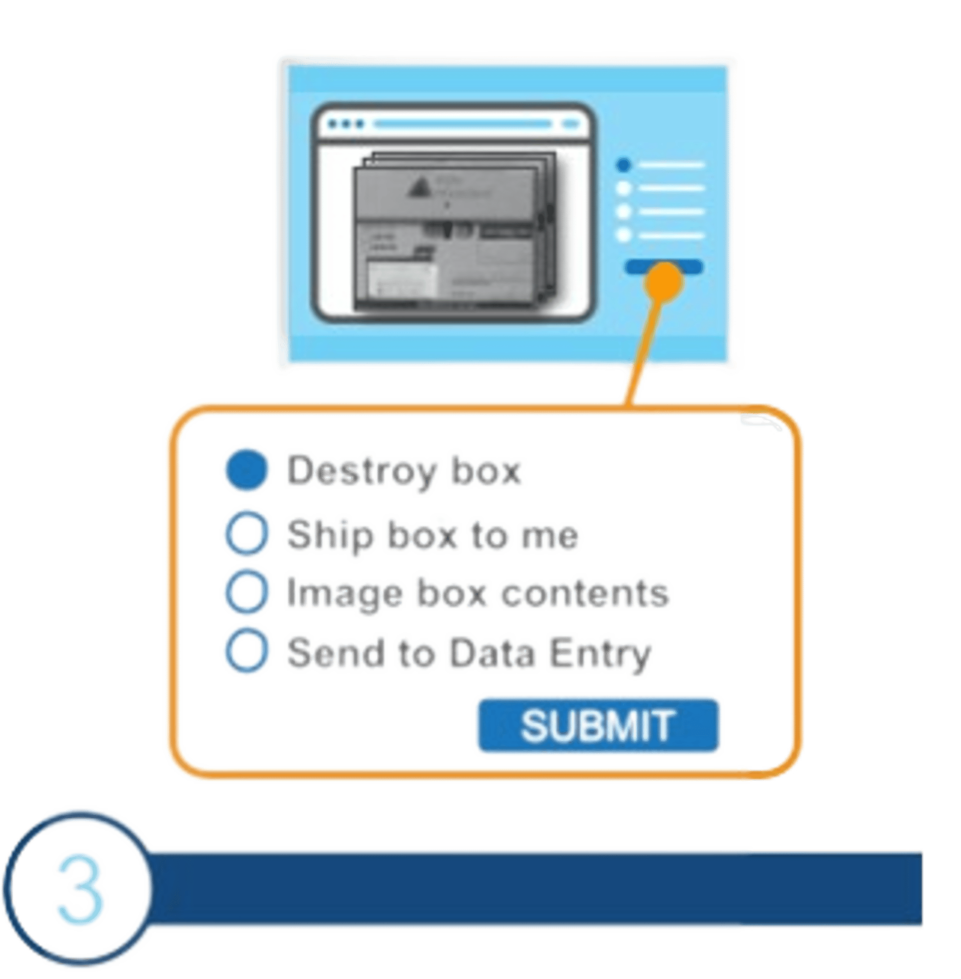 第三步查看档案存储纸箱图片