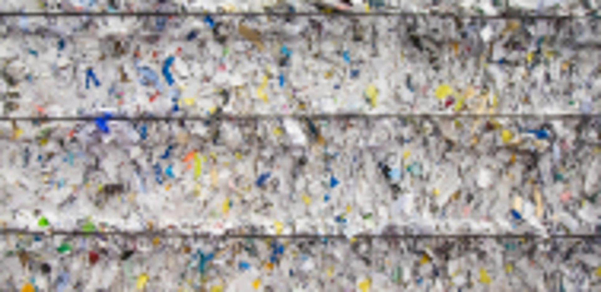 bale of shredded paper