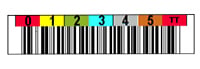 LTO horizontal barcode