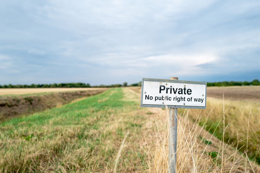 Signage and Prescriptive Rights of Way