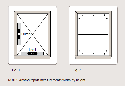 Measuring windows diagram