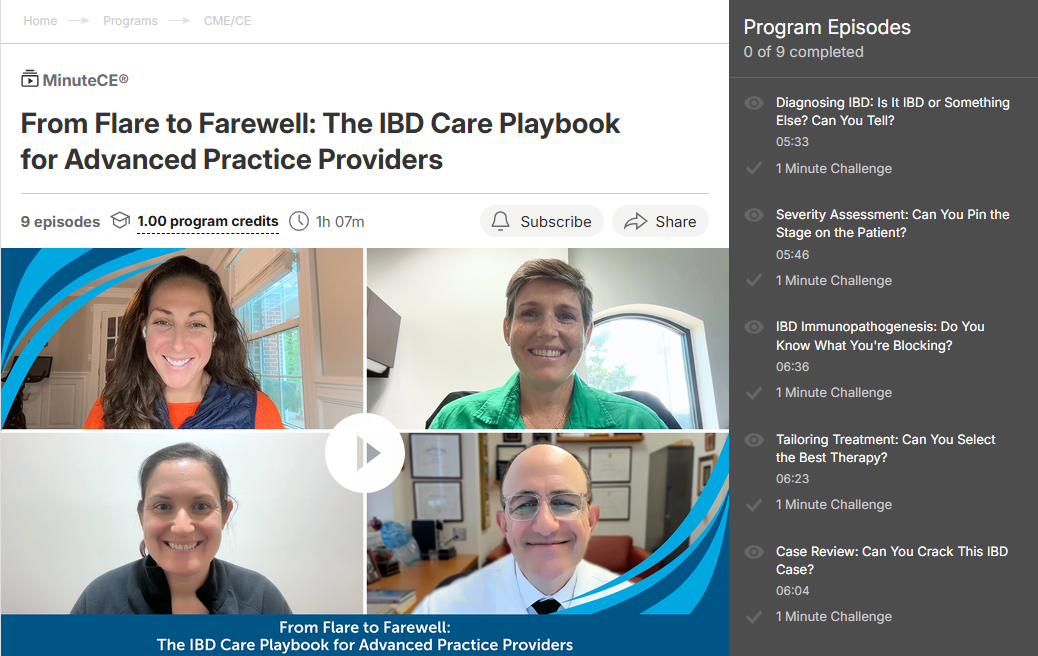 From Flare to Farewell: The IBD Care Playbook for Advanced Practice Providers