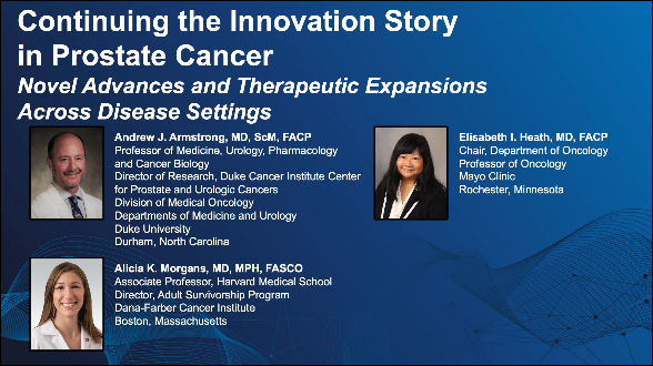 Continuing the Innovation Story in Prostate Cancer