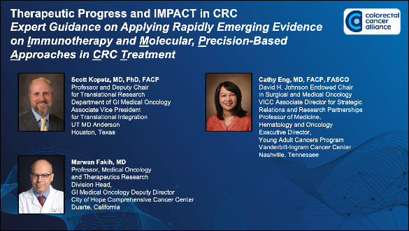 Therapeutic Progress and IMPACT in CRC