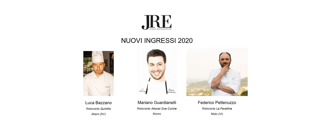 JRE-Italia nuovi ingressi 2020
