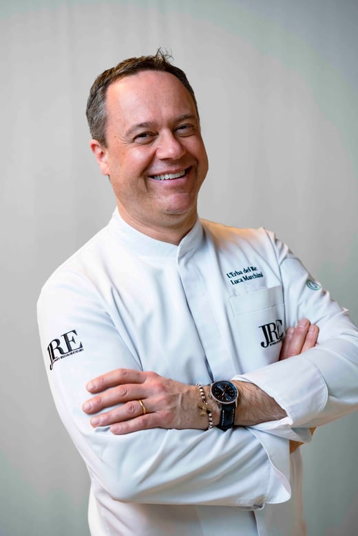 chef Luca Marchini, restaurant L'Erba del Re, Modena, Italy