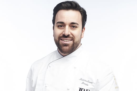Chef Massimiliano Mascia, restaurant San Domenico, Imola, Italy