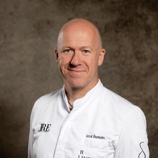 Chef Uroš Štefelin, Hiša Linhart, Radovljica, Slovenia