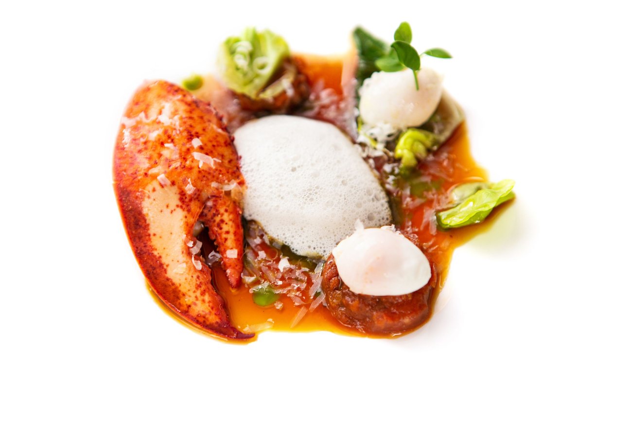 Restaurant De Beejekurf Venray Chef Mathijs Jacobs Sommelier Hanneke Verstappen Dish Lobster