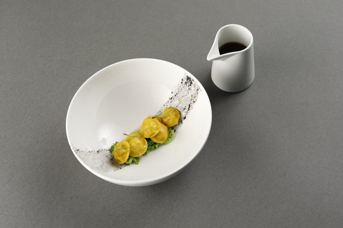 Dish, Chef Aurora Mazzucchelli, Restaurant Marconi, Sasso Marconi, Italy
