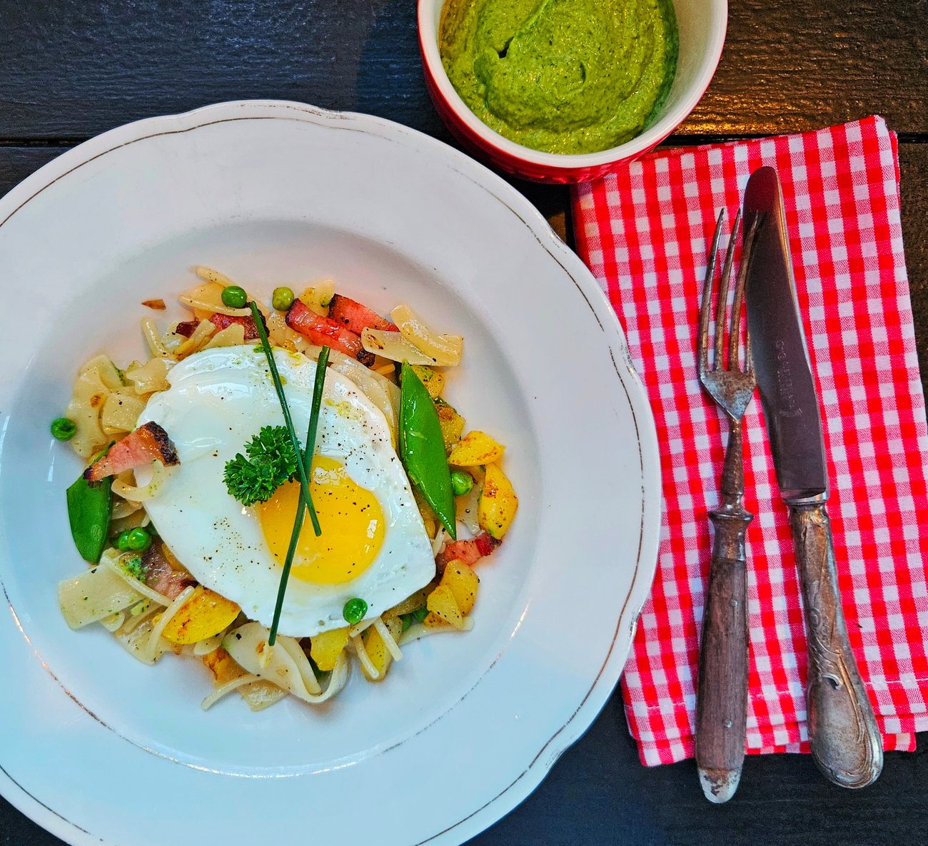 Grenadiermarsch mit Frankfurter Grne Sauce