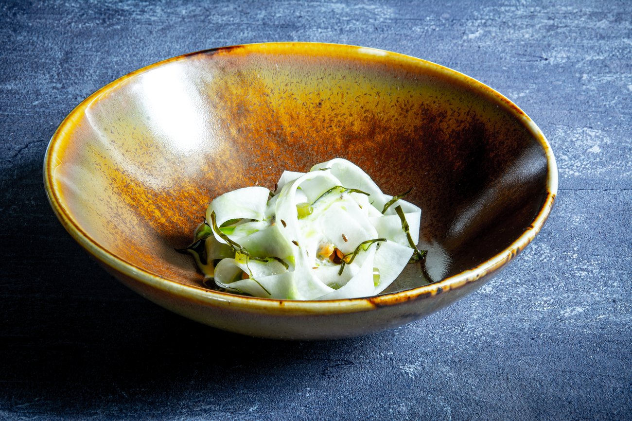 Muscheln mit Kohlrabi Tandoori mit Kreuzkmmel