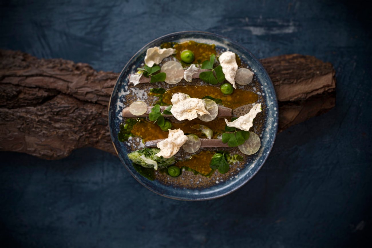 Parmigiano Reggiano 40 mesi con escabeche insalata