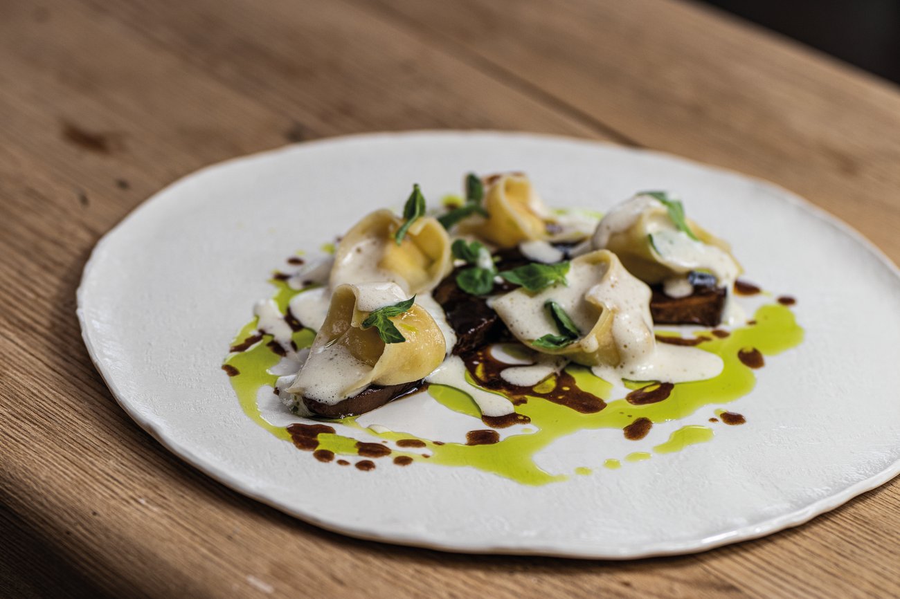 Parmigiano Reggiano 40 maanden met pasta kalfstong