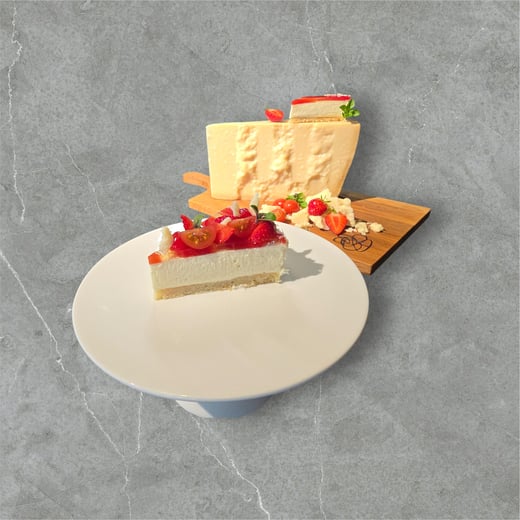 Parmigiano Reggiano Strawberry Cheesecake
