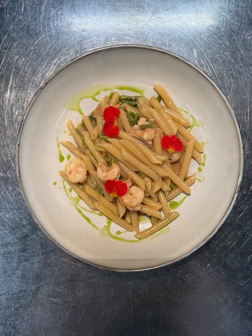 Penne mezzanelli lisce di gragnano with Kvarner sc
