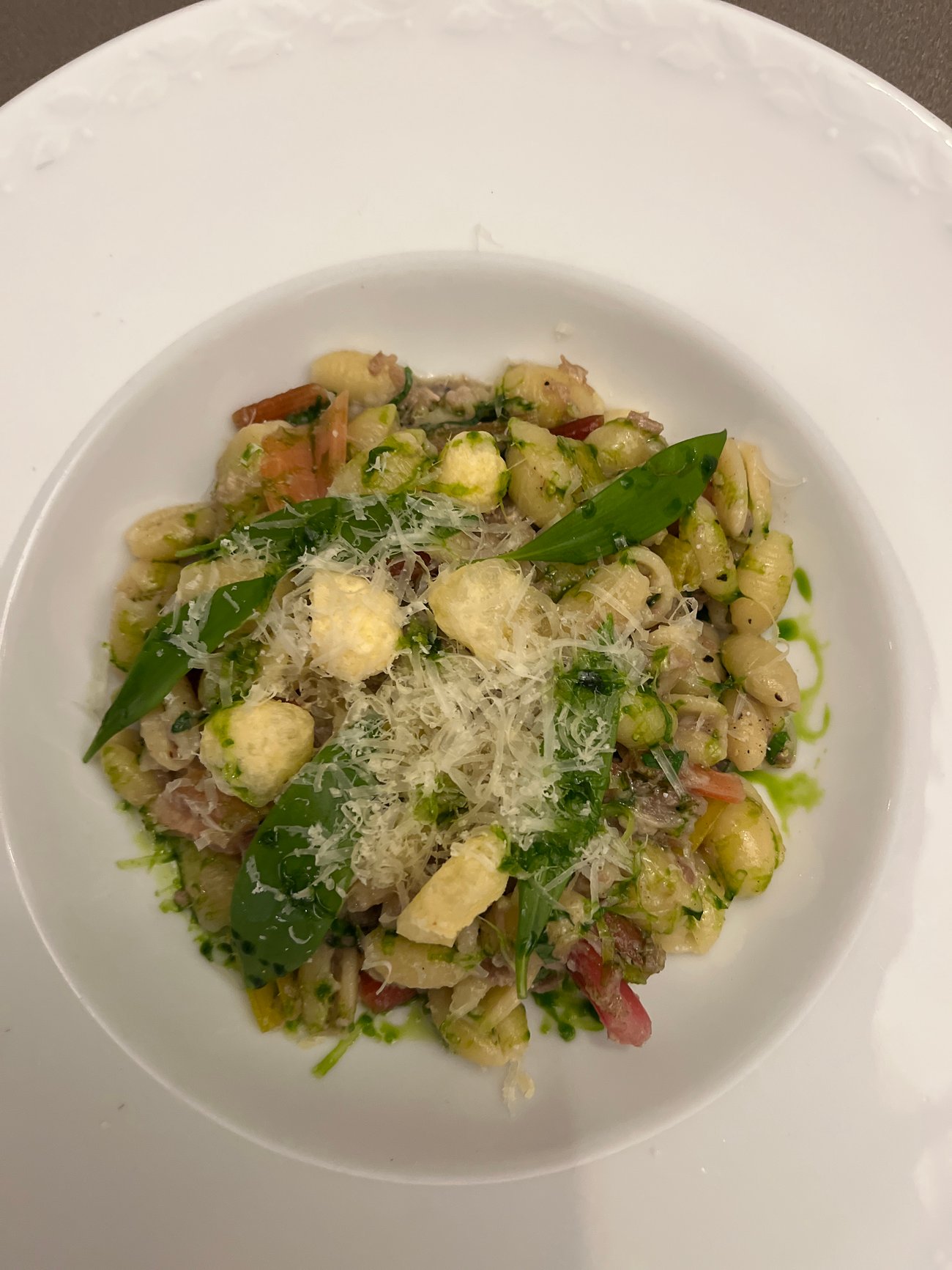 Gnocchi Sardi di Gragnano mit farbigem Kraustiel B