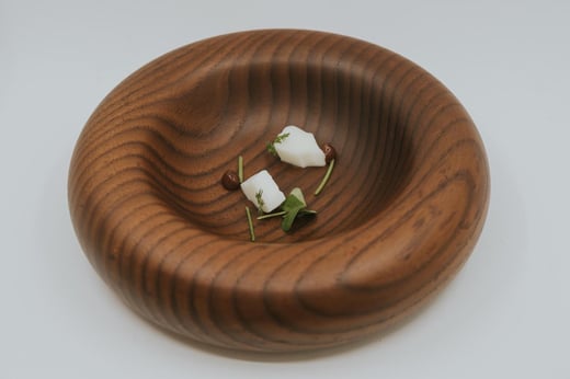 Cuajada salada de vaca y pino