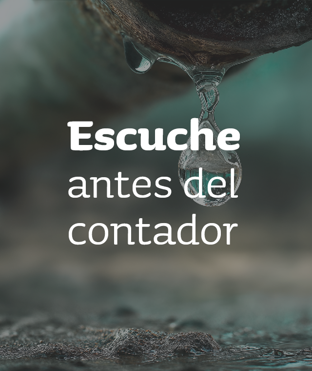 Escuche antes del contador 