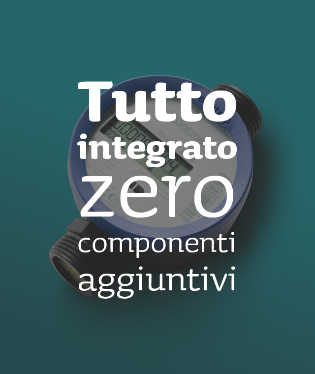 Tutto integrato, zero componenti aggiuntivi 