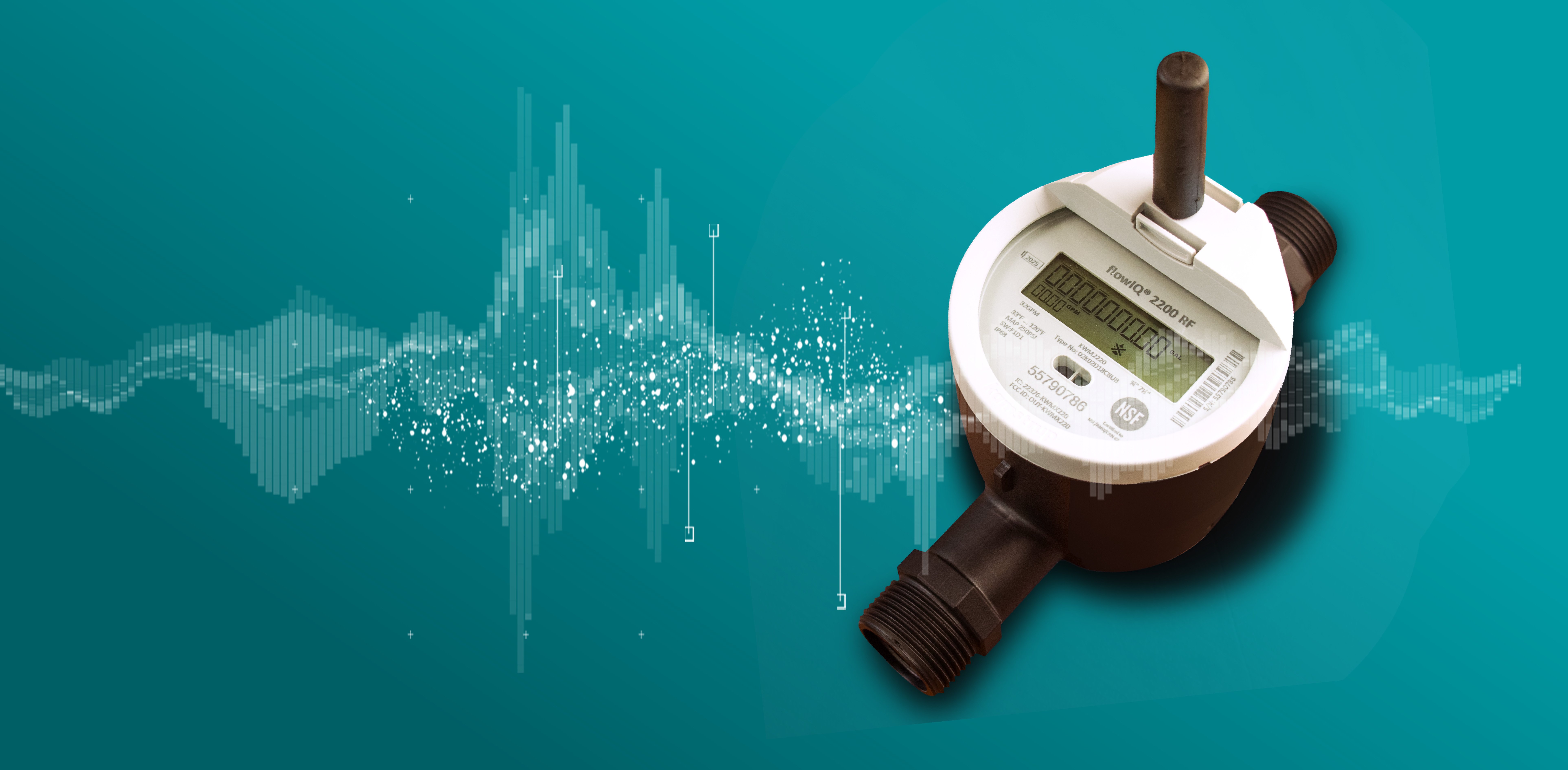 ALD hero image of 2200 meter with soundwaves