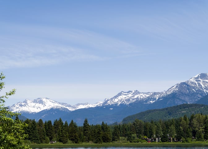 Image of mountains in Whistler, BC