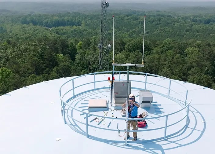 AMI antenna installation in Fulton County, GA