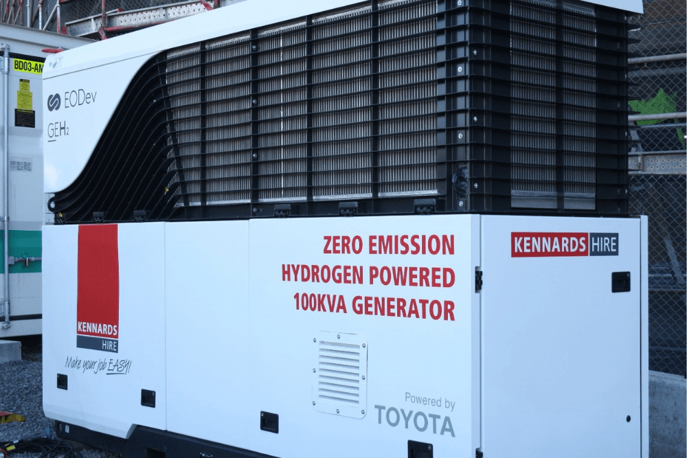 Hydrogen Generator sitting at the Steggles plant