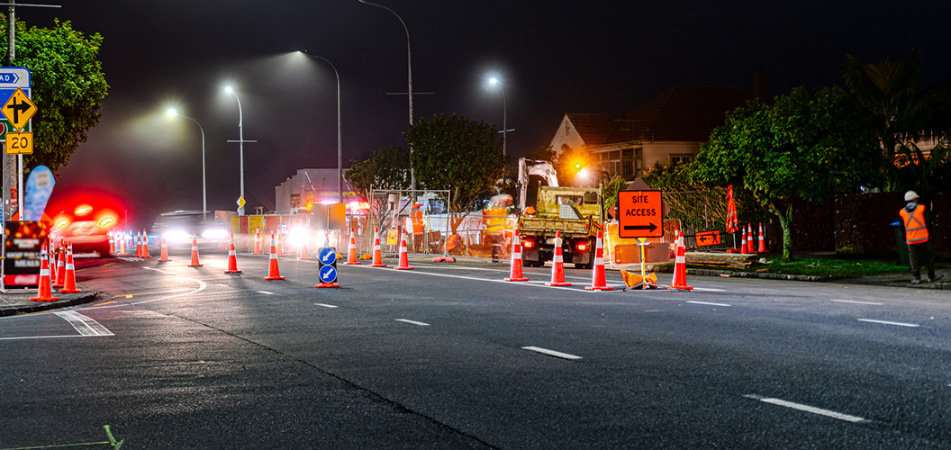 Kennards Hire Traffic management in operation