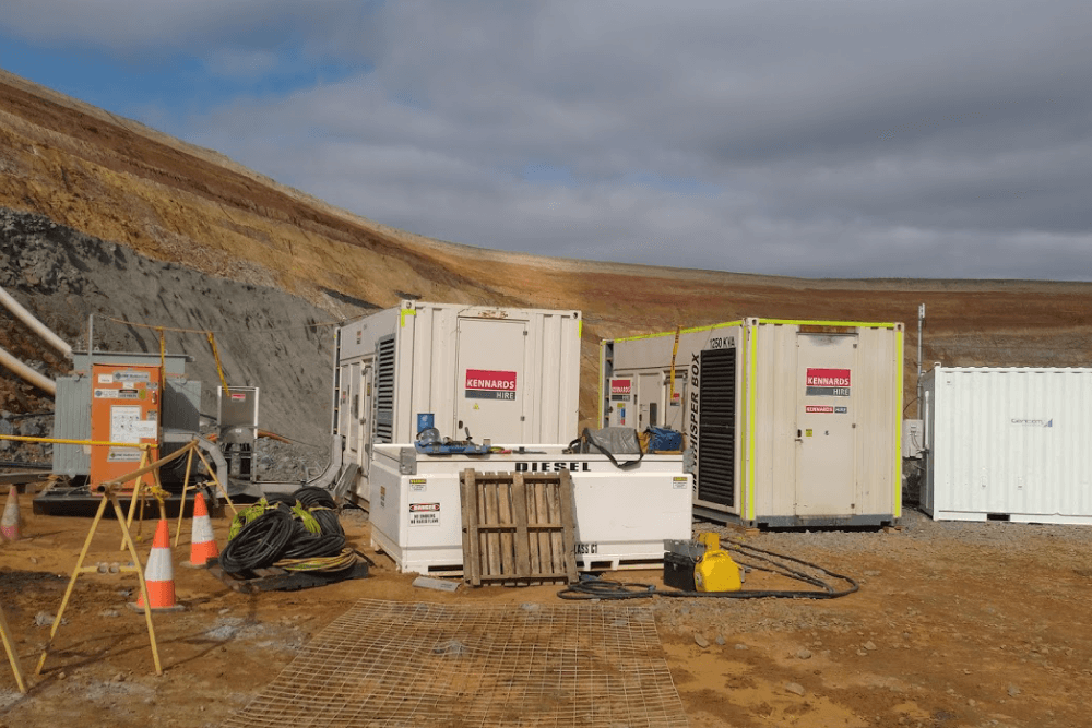 Generators at a site