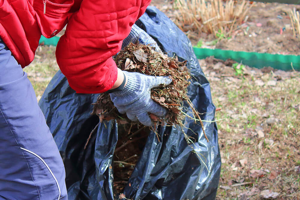 Bushfire preparation using a garbage bag