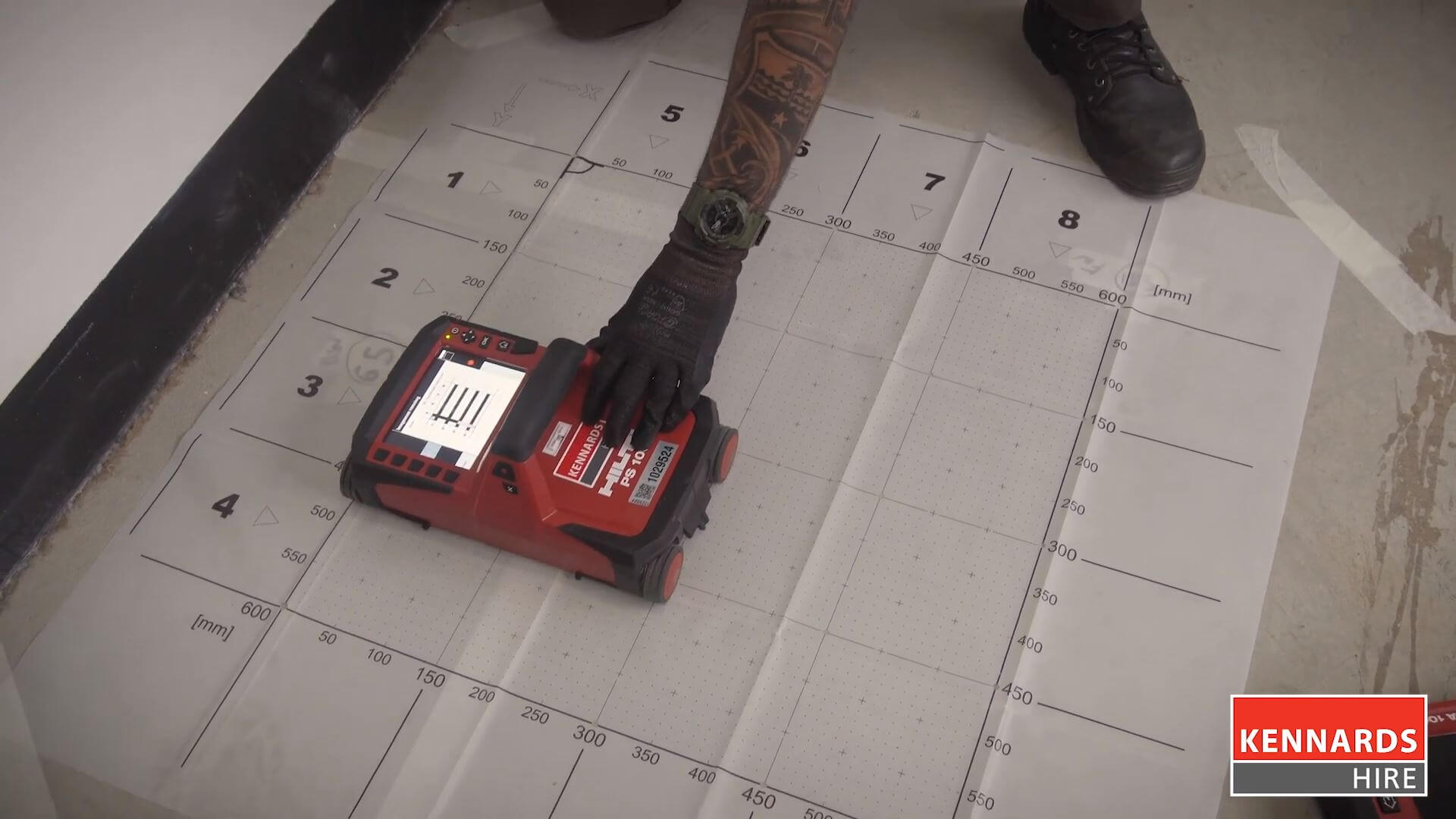 Vertical cross-section measuring using the TS1000