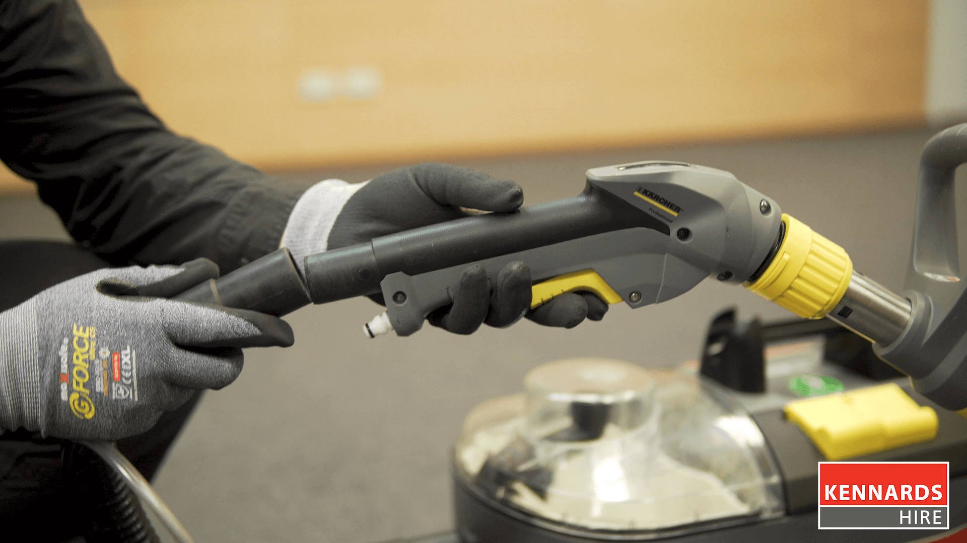 Step 1 - Preparing the carpet shampoo machine