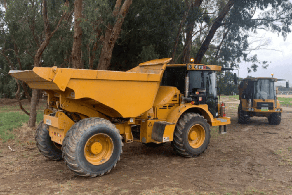 Kennards Hire Dumper on a worksite