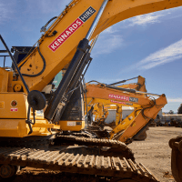 Kennards Hire excavator