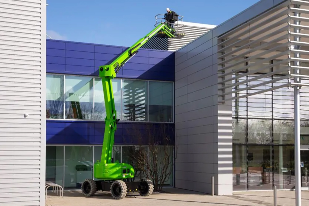 Kennards Hire Boom lift in operation