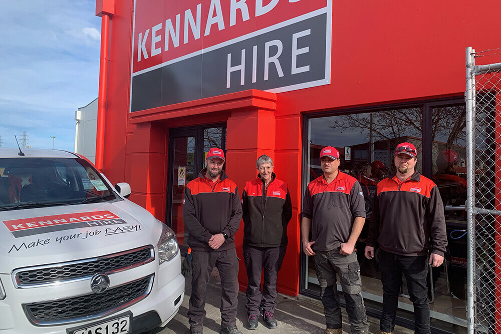 Kennards hire team at Rangiora NZ