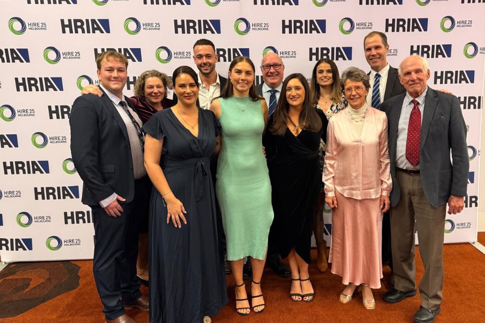 The Kennards Hire team attending the HIRA event 
