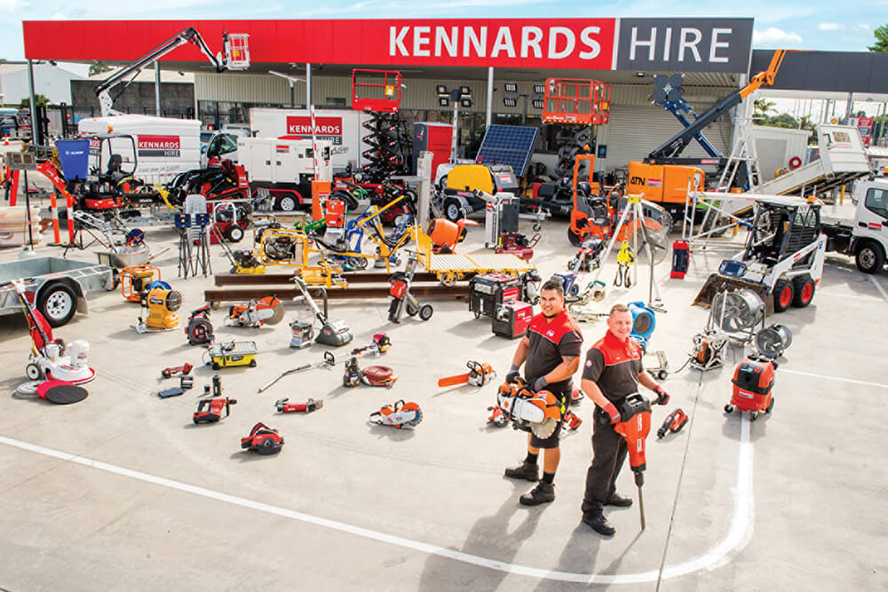Aerial shot of Brendale Branch and an array of equipment