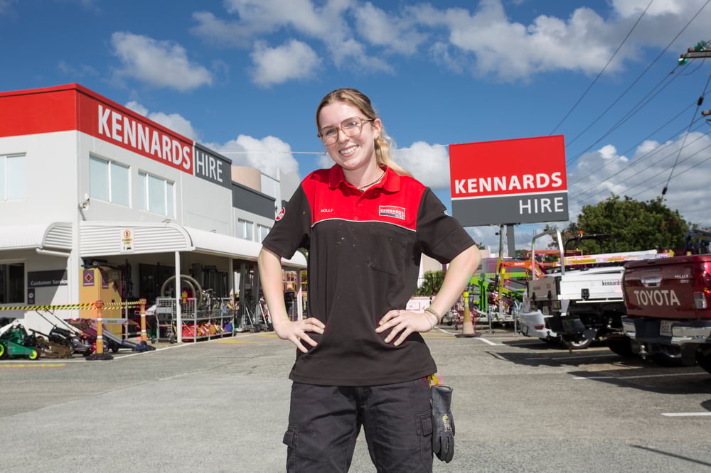 Kennards Hire Holly Caley-Haywood at our Burleigh West Branch