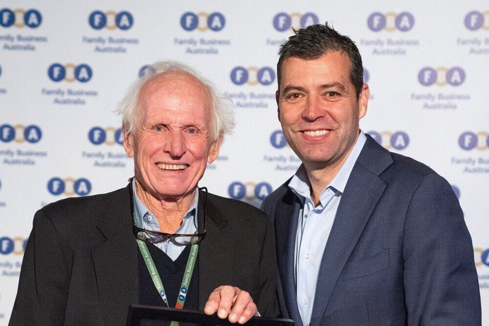 Andy Kennard receives family business Australian life membership award. - Image courtesy of  Lisa Hatz