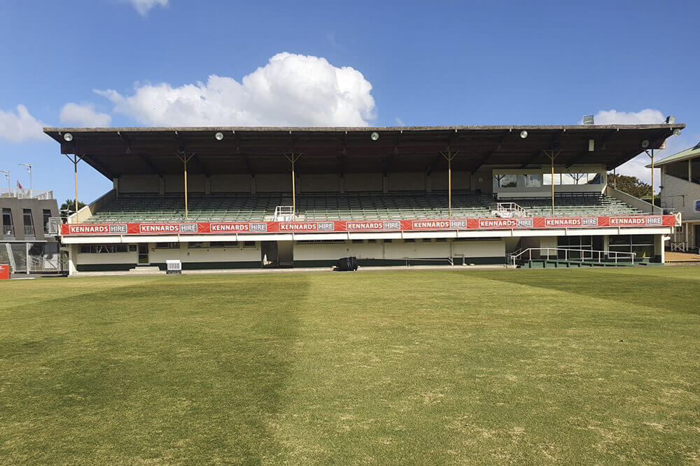 An image of Eden Park with Kennards Hire banner